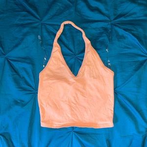 Peach Halter Crop top